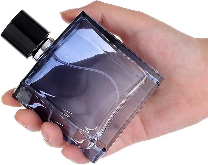 Refillable Cosmetic Spray Perfume Bottle, Empty Glass Fine Mist Atomizer Essential Oil Container for Travel 100ml /3.4oz (100ml)
