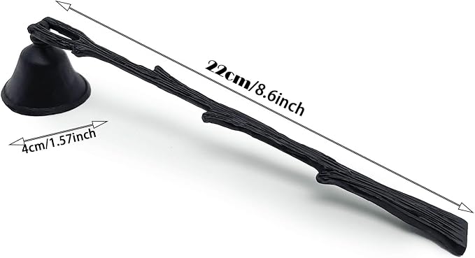 Candle Snuffer Extinguisher with Long Handle Branch Shape - for Putting Out Candle Flame,Black Candle Snuffers Accessory for Candle Lovers