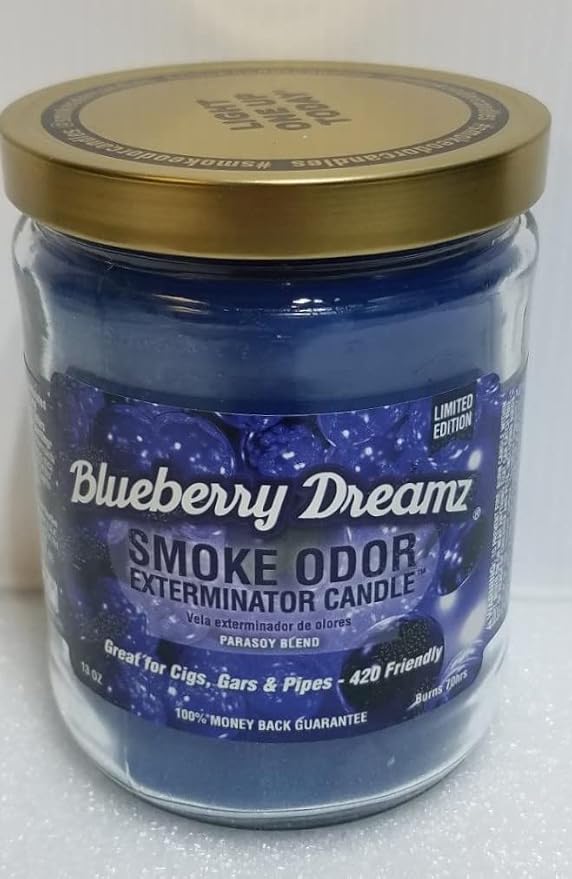 Smoke Odor Exterminator 13oz Jar Candles Orange Lemon Splash Assorted 6 Includes Cherry Bomb, Tropical Fiesta, Cool Cucumber & Honeydew, Coconut Grove & Mushroom Lounge.