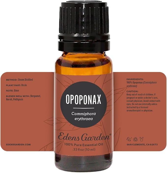 Edens Garden Opoponax Essential Oil- 100% Pure Premium Grade, Undiluted, Natural, Therapeutic, Aromatherapy, The Best for Diffuser, Hair, Candle, Laundry 10 ml (.33 fl oz)