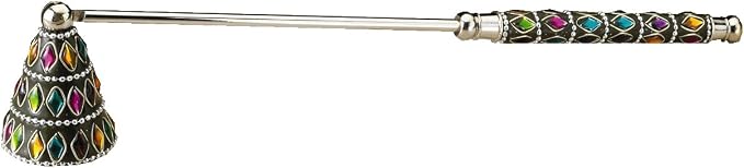 Biedermann & Sons Silver-and-Black Candlesnuffer with Jewels