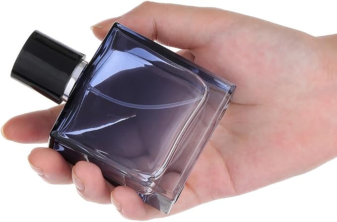 Refillable Cosmetic Spray Perfume Bottle, Empty Glass Fine Mist Atomizer Essential Oil Container for Travel 50ml /1.7oz (50ml)