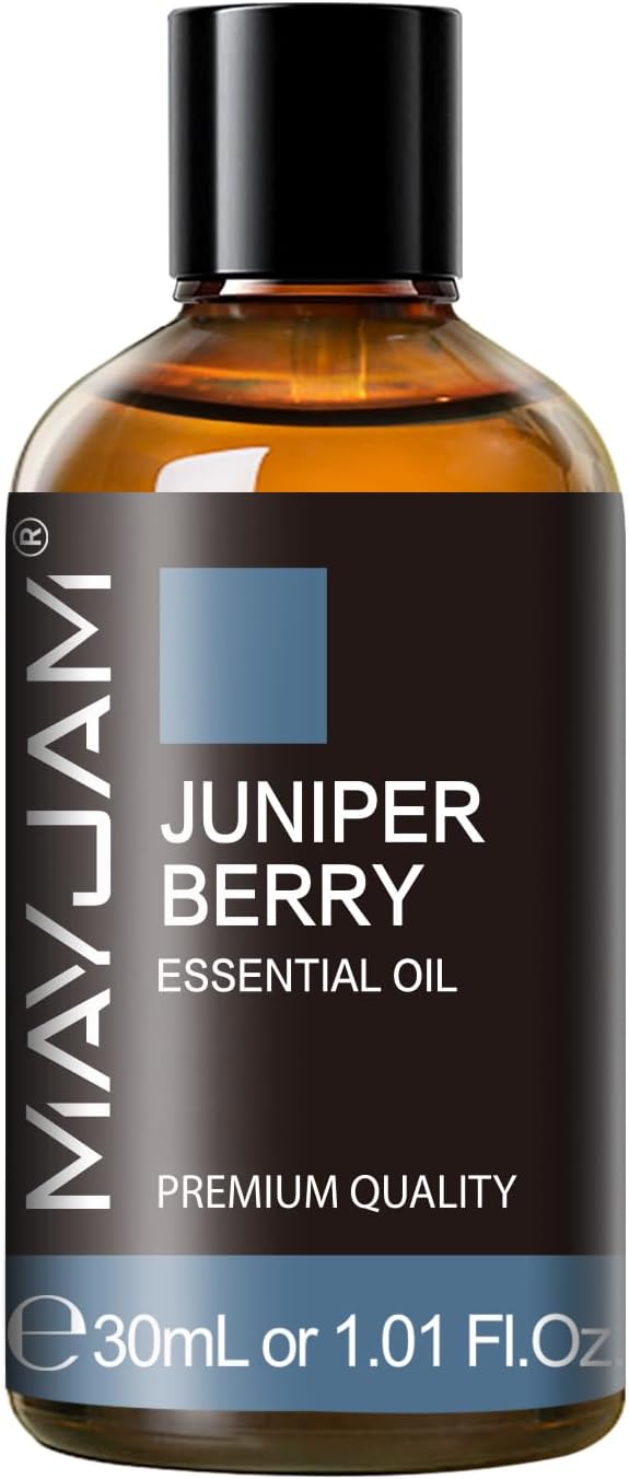 Juniper Berry Essential Oil 30ML/ 1.01FL.OZ, MAYJAM Pure Juniper Berry Oil for Massage, Diffuser, Soap Making, Long Lasting Scents