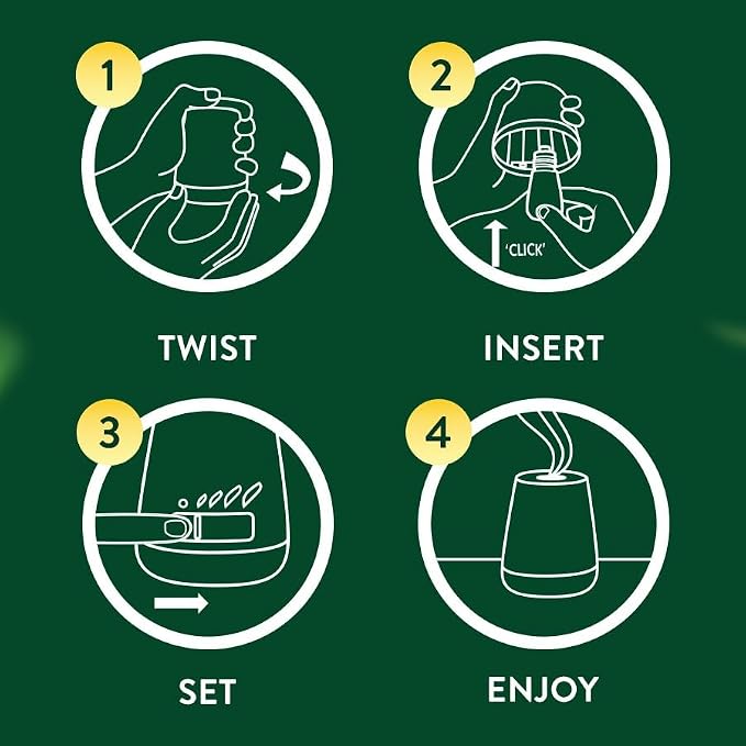 Air Wick Essential Mist Starter Kit (Diffuser + Refill), Apple Cinnamon, Fall Scent, Fall Spray, Essential Oils Diffuser, Air Freshener (Pack of 3)