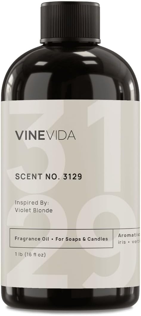 VINEVIDA Scent NO. 3129 Fragrance Oil - 16oz (1lb) - Inspired by: Violet Blonde Fragrance Oil for Candle Making - Made in USA Candle Scents Scents for Soap Making