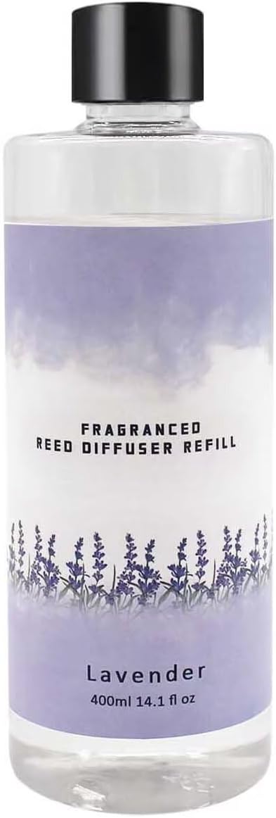 Scent Diffuser Oil Refill | 13.53 fl oz(400ml) Home Fragrance Defusers | Scented Aroma Essential Oil Reed Diffuser Lavender 400ml
