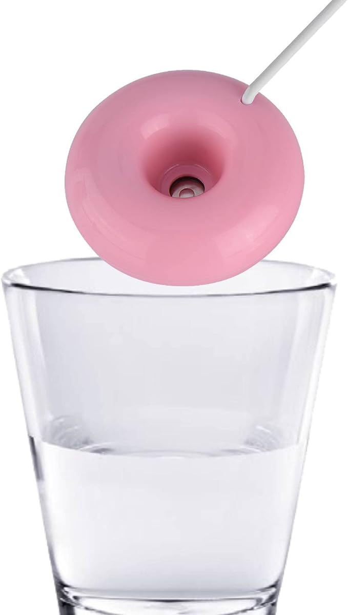 Mini Doughnut-Shaped Humidifier,Portable USB Powered Spray Humidifier,Atomization Spray Humidifier Floats On The Water for Home Bedroom Office Car,Outdoor Air Freshener,Aroma Diffuser