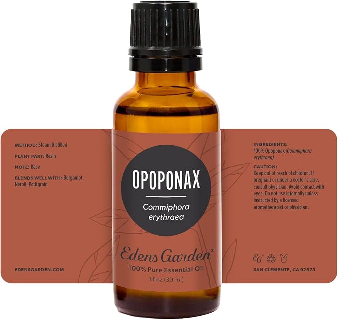 Edens Garden Opoponax Essential Oil- 100% Pure Premium Grade, Undiluted, Natural, Therapeutic, Aromatherapy, The Best for Diffuser, Hair, Candle, Laundry 30 ml (1 fl oz)