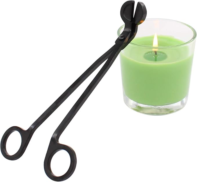 ApplianPar Candle Snuffer Wick Trimmer Cut Stainless Steel Black Clipper Scissor Candle Tool Pack of 3