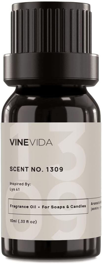 VINEVIDA Scent NO. 1309 Fragrance Oil - 10mL - Inspired by: LYS 41 Fragrance Oil for Candle Making - Made in USA Candle Scents Scents for Soap Making