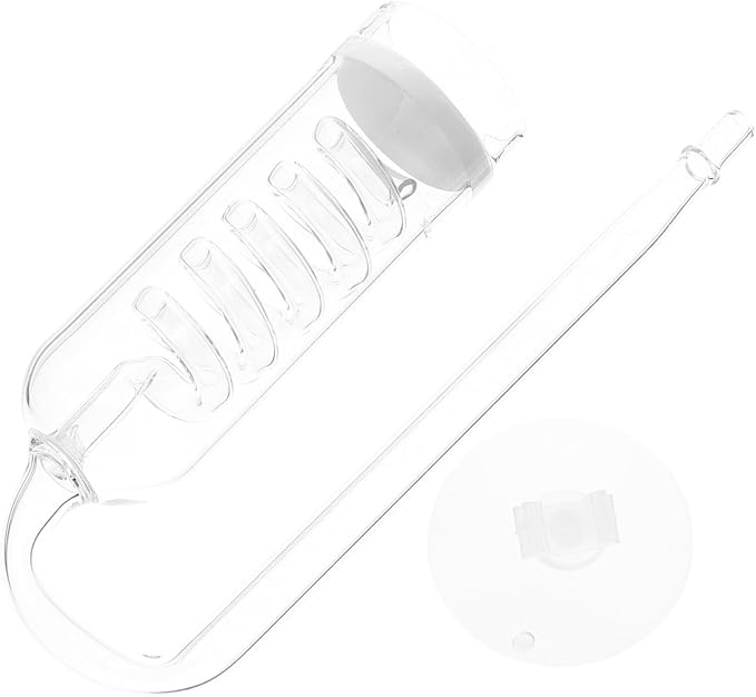 Milisten Transparent Diffuser Device for Aquarium Promotes Aquatic Plant Growth Durable Glass Material Easy to Install Carbon Dioxide Diffusion System for Fish Tank