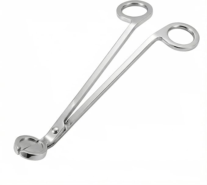 Candle Snuffer, Candlesnuffers Wick Snuffer Candle Accessory, Stainless Steel Wick Flame Extinguisher for Putting Out Candle Flame Safely (Silver Candle Wick Trimmer)