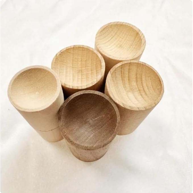 6 Counts Charcoal Wooden Diffuser, Best Hand-Crafted Wick Essential Oil Diffuser with Continuous Scent Release Closets Shoe Storage Cars and saunas