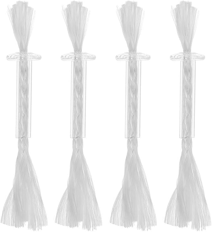 INOOMP 4 Pcs Cotton Wick Tube Holder Oil Lamp Wick Replacement for Lanterns Temple Offerings Wedding Decor Camping Light Hot Pot Cooking Candle Lamp Making Supplies