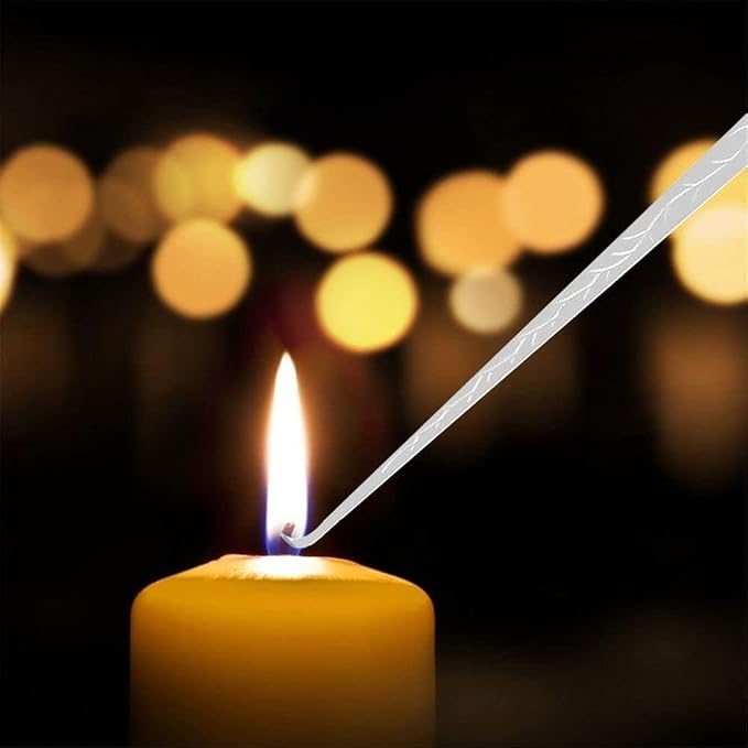 1Pc Black Candle Wick Dipper Snuffer Trimmer Candle Accessories, for Home Wedding Polished Stainless Steel Wick Cutter Accessories