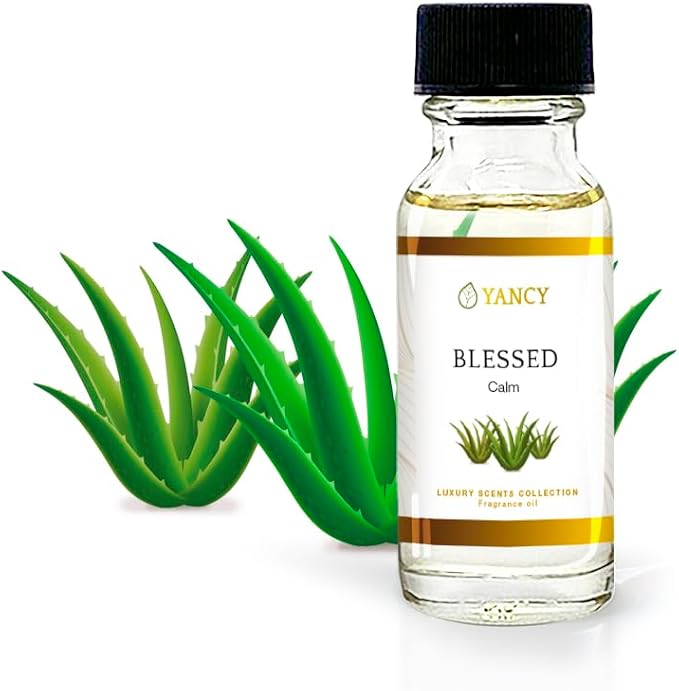 YANCY Blessed Luxury Collection Fragrance Oil (1/2 oz), Soft Spiritual Scent, Ideal for Diffusers, Oil Burners & Aroma Lamps, Calming Aroma to Set a Peaceful Intention