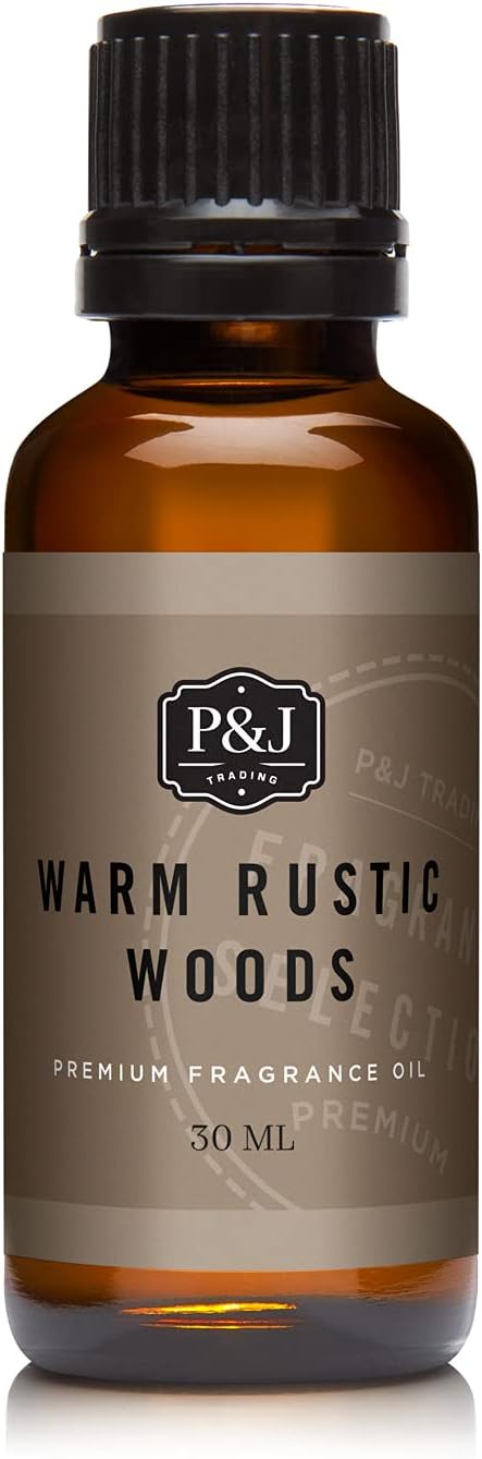 P&J Trading - Warm Rustic Woods Scented Oil 30ml - Fragrance Oil for Candle Making, Soap Making, Diffuser Oil