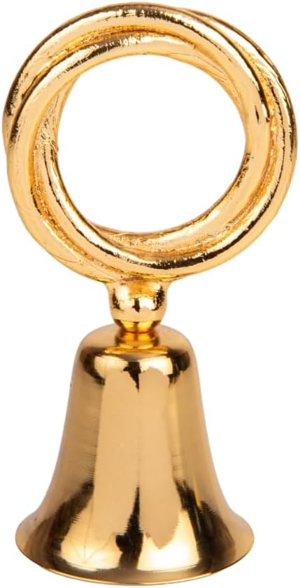 Loop Candle Snuffer – Handcrafted Metal Wick Extinguisher, Modern Home Décor Accessory (Gold)