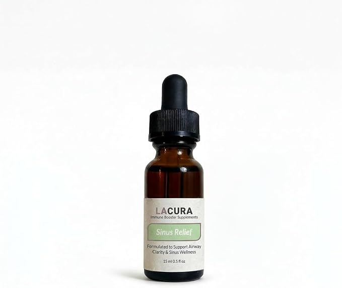 LaCura - Potent Sinus Relief Essential Oil Blend - Eucalyptus & Peppermint Formula for Clear Breathing - Concentrated Therapeutic Aromatherapy - Natural Respiratory Support, 15ml