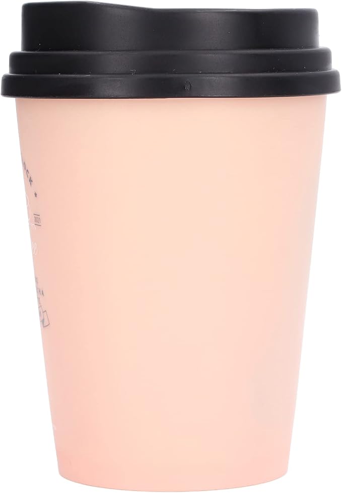 Essential Oil Diffuser, 300ml Coffee Cup Shape Mini Portable Humidifier Cordless Mute Diffuser Aromatherapy Diffuser Cool Mist Humidifier for Bedroom Office Car (Pink)