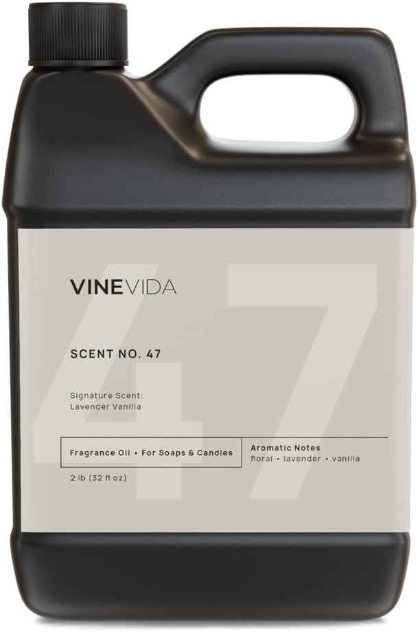 VINEVIDA [32oz] Lavender Vanilla Fragrance Oil - Candle/Soap Making Scents - Natural, Made in USA