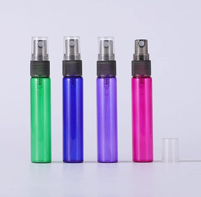 20 Pack Set 10ML Protable Refill Bulk Atomizer Spray Travel Perfume Bottle Hydrating Empty Bottle (Purple)