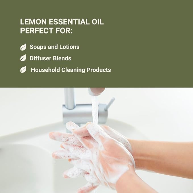 Lemon Essential Oil - Direct from Citrusmade Southern Italy - Cold Pressed - Aceite de Limón for Aromatherapy, Massage, Diffuser, DIY Candle and Soap Making - 15ml
