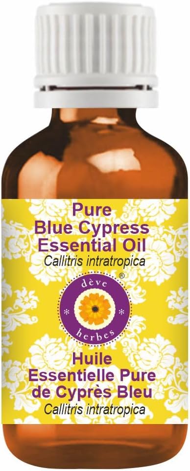 dève herbes Pure Blue Cypress Essential Oil (Callitris intratropica) Natural Therapeutic Grade Steam Distilled 30ml (1 oz)