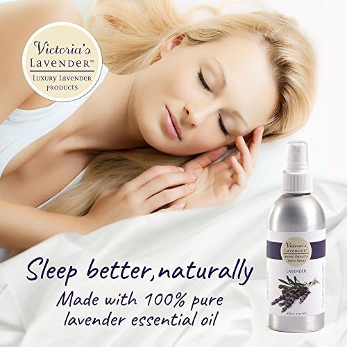 Victoria's Lavender Linen Spray - Aromatherapy Pillow Mist & Linen Spray, Soothing Lavender Essential Oil for Bed & Pillow Comfort, Ideal Holiday Gift, Handmade in Oregon, Made in USA (8 oz + 2 oz)