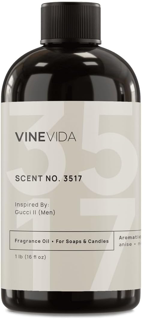 VINEVIDA Scent NO. 3517 Fragrance Oil - 16oz (1lb) - Fragrance Oil for Candle Making - Made in USA Candle Scents Scents for Soap Making