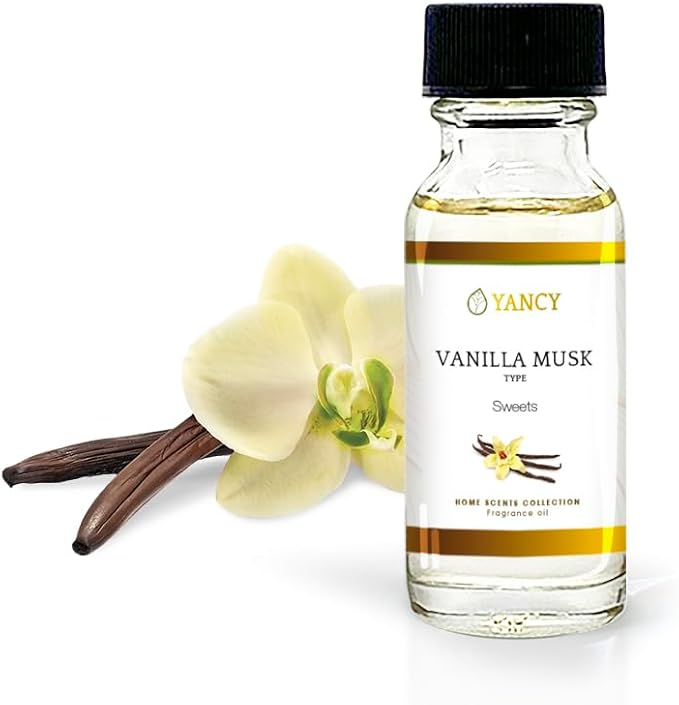 YANCY Vanilla Musk Home Collection Fragrance Oil (16 oz), Luxurious Vanilla and Musk Scent, Warm Fragrance for Diffusers, Oil Burners & Aroma Lamps, Cozy Scent for Relaxing Home Spaces
