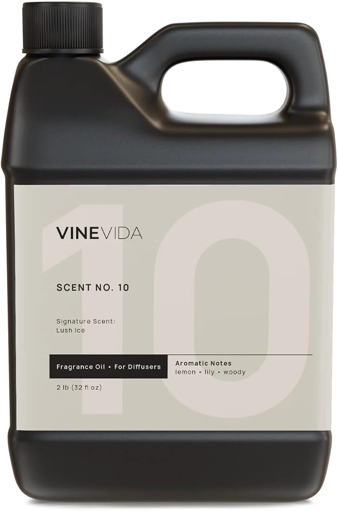 VINEVIDA Lush Ice Fragrance Oil for Cold Air Diffusers - 32 Fl Oz - Essential Oils for Diffuser Oil Refill & Air Freshener Room Spray