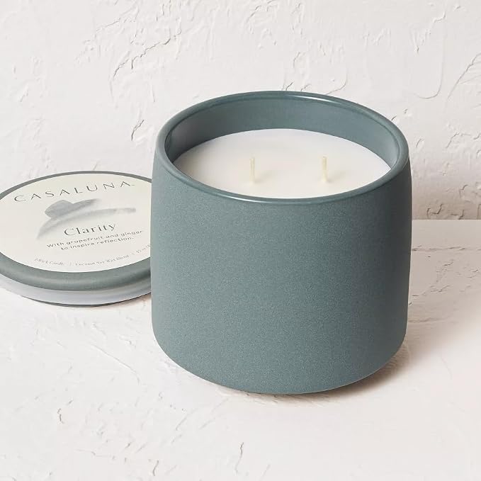 Casalunas 2 Wick Lidded Jar Candle (15oz, Clarity)