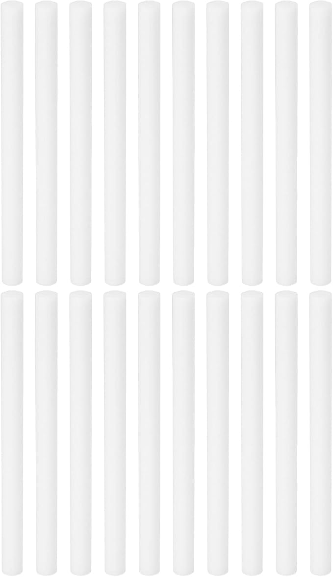 PATIKIL Humidifier Cotton Filter Sticks, 20 Pcs Refill Sticks Filter Wicks Replacement for USB Mini Humidifiers Portable Diffuser (3.94'' x 0.28''), White