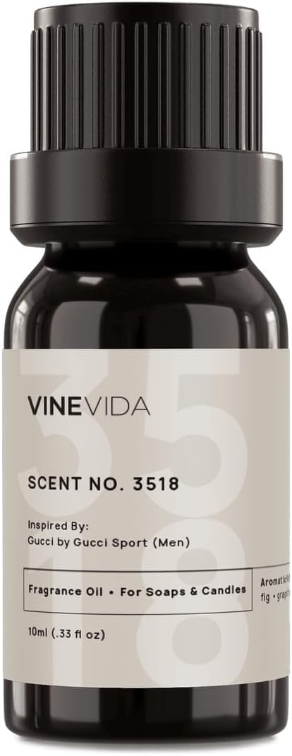 VINEVIDA Scent NO. 3518 Fragrance Oil - 10mL - Fragrance Oil for Candle Making - Made in USA Candle Scents Scents for Soap Making
