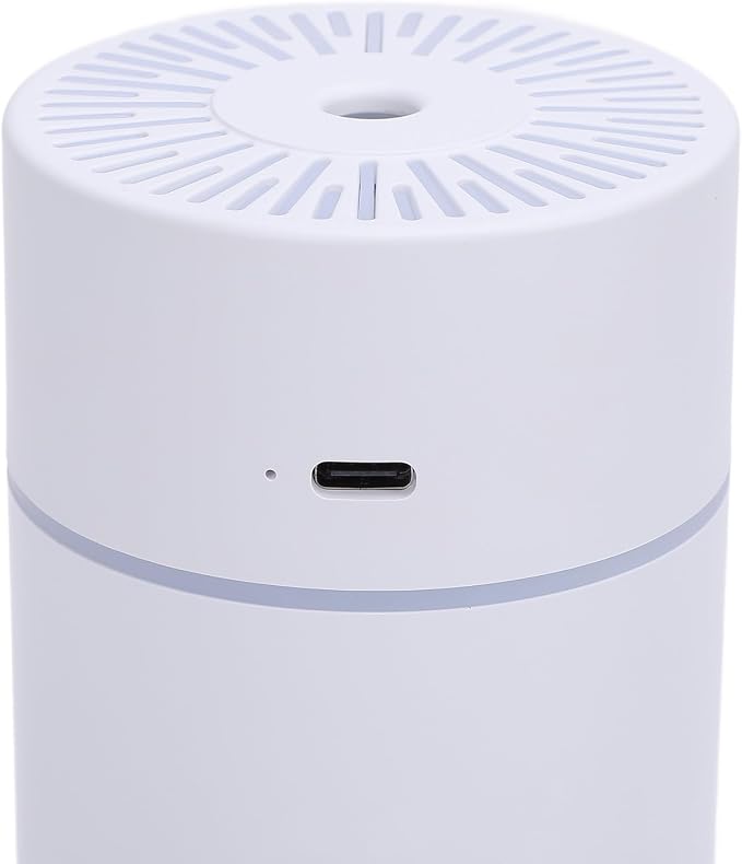Desktop Humidifier with Colorful Lights, 250ml USB Powered Auto Shut Off Mini Diffuser Travel Humidifiers for Hotel Bedroom Humidifier for Bedroom, Office