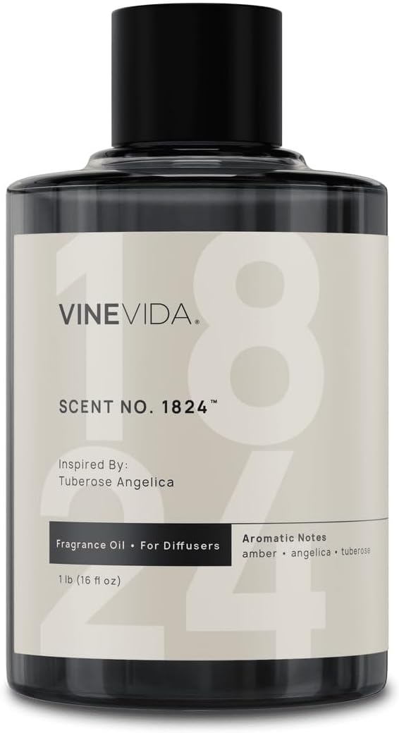 VINEVIDA [16 Oz] Inspired by: Tuberose Angelica; Diffuser Oil Refill | Premium Scent Diffuser Oil for Home | Non-Toxic Fragrance