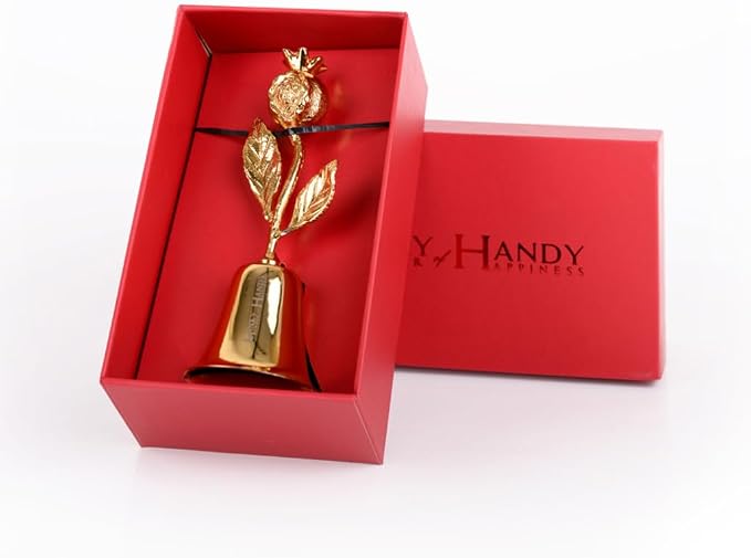 Candle Snuffer Accessory - Brass Design - Safely Extinguish Candle Flames - Home Decor and Gift for Candle Lover (Pomegranate)