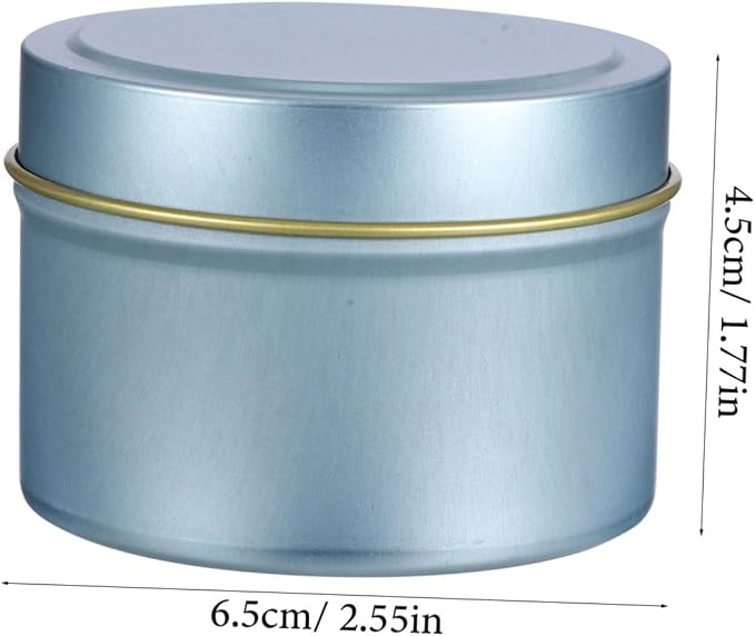 Beatifufu 24Pcs Metal Candle Jars with Lids DIY Candle Holders for Aromatherapy Tea Light Candle Making Portable Storage Containers for Home Decor and Parties
