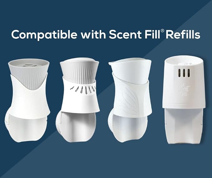 Scent Fill Island Essence Plug in Air Freshener Starter Kit, 4 Refills + Diffuser