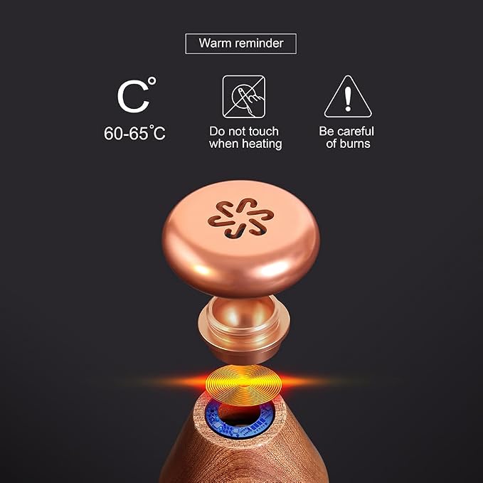 Wood Mini Essential Oil Diffuser Portable,Bedroom,Bathroom (Sapele) | Compact size with timed operation, and portable design for home, office, and car use