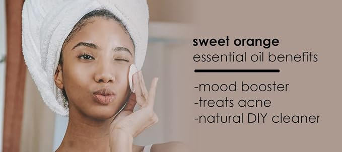 Sweet Orange Essential Oil – 4 fl oz (Pack of 2) – 100% Pure & Natural – Cold-Pressed – for Diffuser, Cleaning, Aromatherapy – Amber Glass Bottles with Glass Droppers – GreenHealth