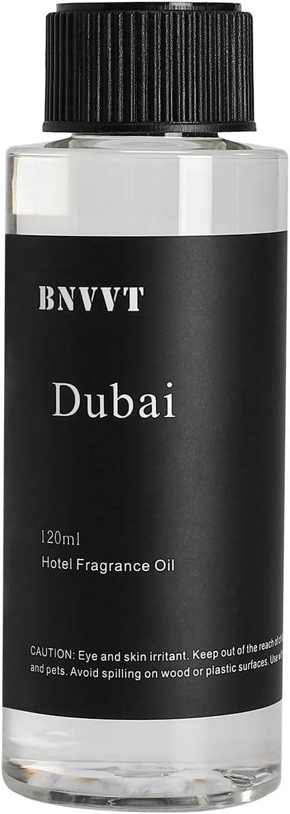 Hotel Diffuser Oil Dubai - The Iconic 5-Star Hotel Coastal Blend - Lemon Bergamot Sea Breeze - 120 mL Premium Fragrance Oil for Ultrasonic and Waterless Diffusers and Crafting