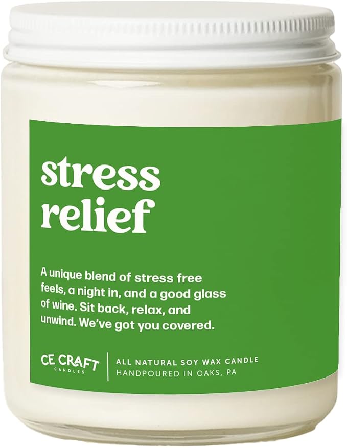 CE Craft Funny Gift Scented Candle - Gift for Coworker, Her, 8 oz Glass Jar Candle, 50+ Hour Burn Time, Made in USA (Stress Relief)