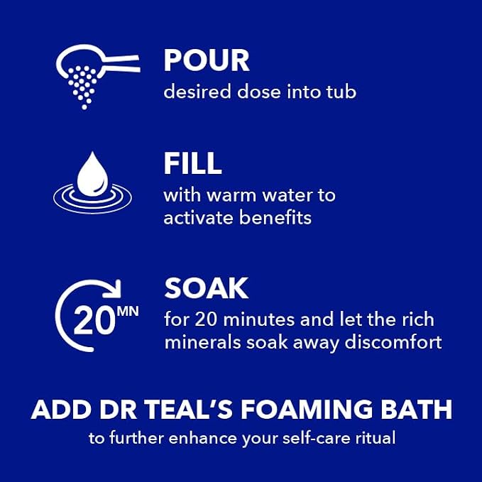 Dr Teal's Epsom Salt Magnesium Soak, Lavender, Eucalyptus & Wellness Trio, 3 lbs (Pack of 3)