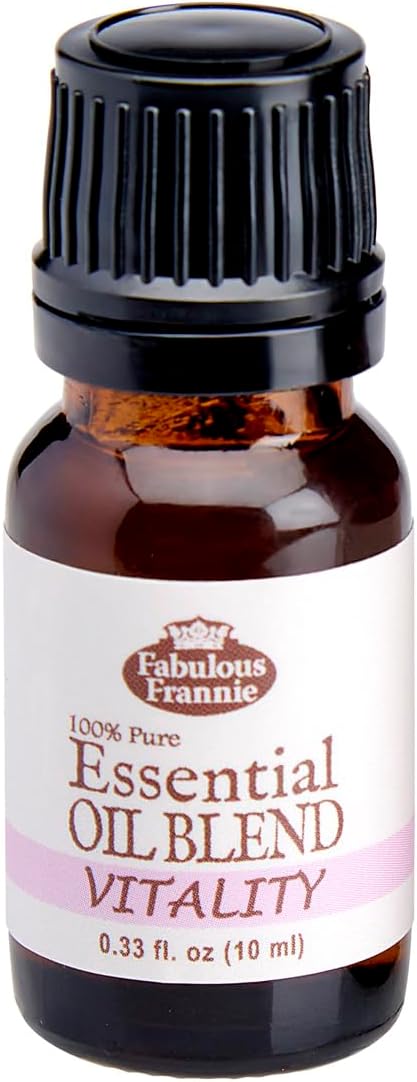 Fabulous Frannie Vitality Essential Oil Blend 100% Pure, Undiluted Essential Oil Blend of Spearmint, Eucalyptus, Orange and Lemon 10ml (Pack of 1)