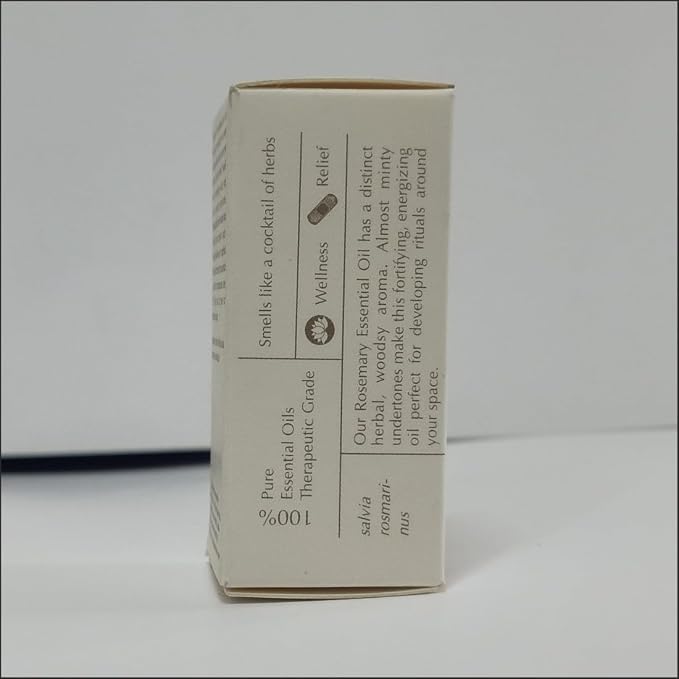 AROMAFUME Rosemary Essential Oil - 100% Natural, Therapeutic Grade Essential Oils - Pure, Woodsy Aromatherapy Oil for Meditation and Home Diffusers - Gifts for Her - 10ml
