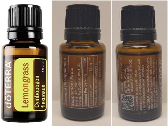doTERRA Lemongrass Essential Oil 15 ml (2 Pack)