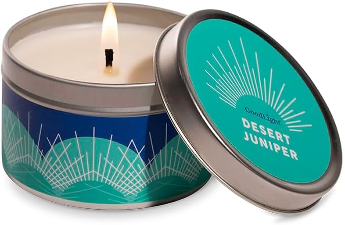 GoodLight Paraffin-Free Scented Candle in Stylish Tin (Desert Juniper, 6 oz)