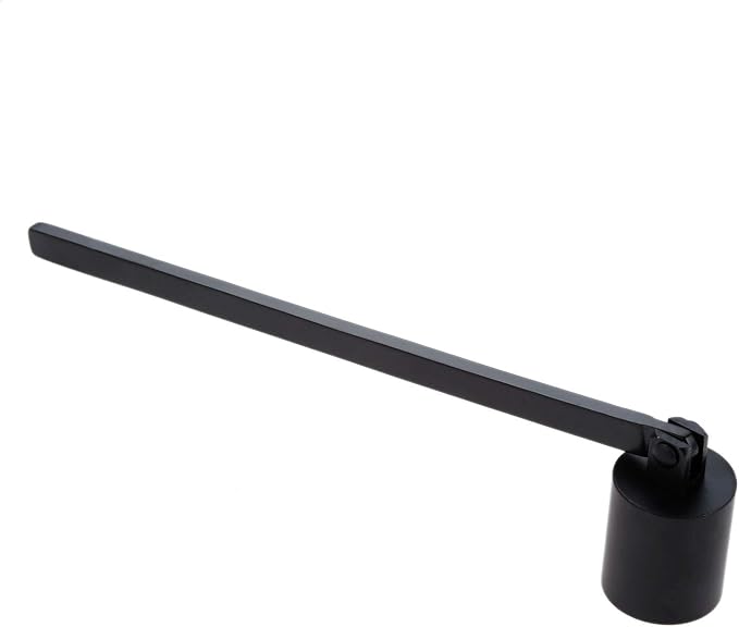 MUXSAM 1Pc 7.5x0.9in Candle Extinguisher Snuffer Candlesnuffers with Long Handle & Straight Tube for Tea Light Candles Wedding Altar Fireplace Church Wedding Candle Fire Extinguishing(Black.)